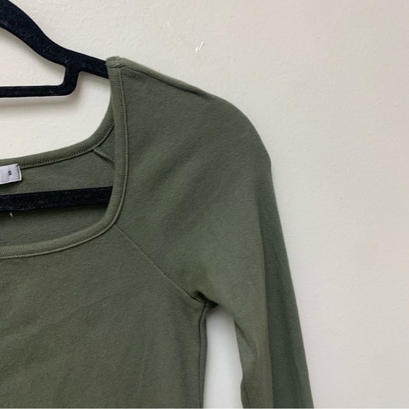 Stateside 1x1 Rib Square Neck Dress - Picture 3 of 11